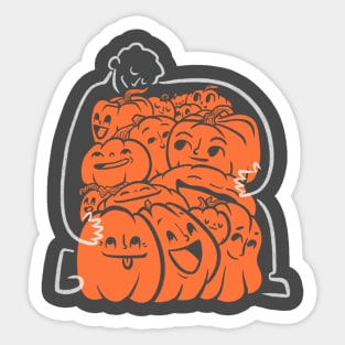 Halloween Art Pumpkin Picker Sticker